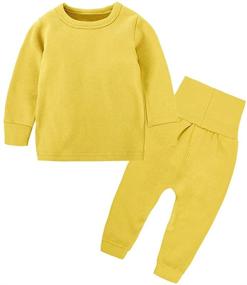 img 4 attached to Stay Cozy and Warm with 3M 8T Cotton Thermal Underwear Pajama for Boys