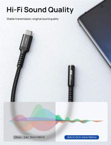 img 2 attached to 🎧 JSAUX USB C к адаптеру для наушников 3.5 мм с чипом HiFi DAC - Совместим с Samsung, Google Pixel - Черный