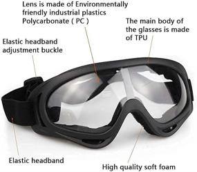 img 3 attached to AOUTACC Airsoft Protective Gear Set: Mesh Mask with Ear Protection & Tactical Goggles for Paintball, CS & Survival Games - Kid & Adult Men Women