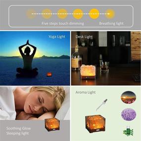 img 2 attached to 🌟 HISUNY Crystal Natural Salt Lamp - Mini Desk Himalayan Salt Rock Dimming Smart Heating LED Gift Aroma Oil Lamp Spa Yoga Night Light BARI: Enhance your Space with Soothing Salt Rock Aura