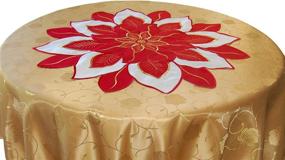 img 3 attached to 🌿 EcoSol Designs Embroidered Centerpiece Poinsettia: Earth-friendly Elegance for Your Holiday Table