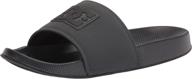 dc slide sandal black monogram логотип