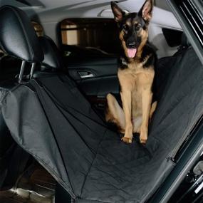 img 4 attached to 🐾 Quilted Pet Car Hammock: Comfortable Travel for Your Furry Pals with Paws & Pals!