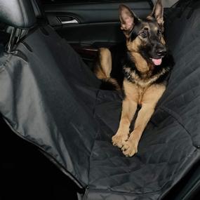 img 3 attached to 🐾 Quilted Pet Car Hammock: Comfortable Travel for Your Furry Pals with Paws & Pals!
