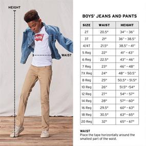 img 1 attached to 👖 Levi's Little Skinny Performance Calabasas Boys' Jeans