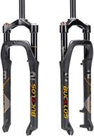 🚲 bucklos 26 x 4.0 inch fat bike tire air suspension fork with 120mm travel, 135mm hub spacing, 28.6mm straight tube, crown lockout, 9mm qr ultralight front forks - ideal for snow, beach and mountain biking logo