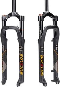 img 4 attached to 🚲 BUCKLOS 26 x 4.0 inch Fat Bike Tire Air Suspension Fork with 120mm Travel, 135mm Hub Spacing, 28.6mm Straight Tube, Crown Lockout, 9mm QR Ultralight Front Forks - Ideal for Snow, Beach and Mountain Biking