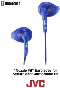 img 3 attached to 🎧 JVC HAEN10BTA Gumy Sport Wireless Earbud Nozzle - Blue, Sweatproof Bluetooth Earbuds