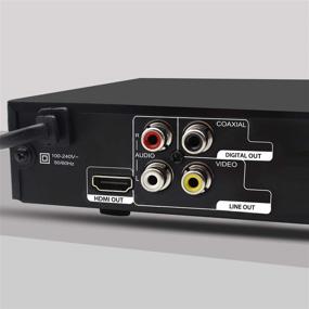 img 1 attached to 📀 Регион-фри DVD-плеер Megatek с подключением HDMI (1080p Full-HD Upscaling), домашний CD-плеер, порт USB, AV/коаксиальные выходы, прочный металлический корпус для телевизора.
