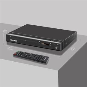 img 2 attached to 📀 Регион-фри DVD-плеер Megatek с подключением HDMI (1080p Full-HD Upscaling), домашний CD-плеер, порт USB, AV/коаксиальные выходы, прочный металлический корпус для телевизора.