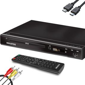img 4 attached to 📀 Регион-фри DVD-плеер Megatek с подключением HDMI (1080p Full-HD Upscaling), домашний CD-плеер, порт USB, AV/коаксиальные выходы, прочный металлический корпус для телевизора.