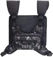 👜 tdyu camo chest rig bag pack: stylish and versatile fashion fanny packs for men and women - ideal for night running, exercise, hiking, and cycling logo