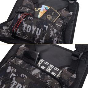 img 2 attached to 👜 TDYU Camo Chest Rig Bag Pack: Stylish and Versatile Fashion Fanny Packs for Men and Women - Ideal for Night Running, Exercise, Hiking, and Cycling