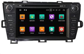 img 1 attached to KUNFINE Android 10.0 восьмиядерный 4 ГБ оперативной памяти автомобильный DVD GPS Навигация Мультимедиа-плеер автомагнитола для Toyota Prius 2009-2014 (левостороннее управление) Управление рулевым колесом 3G Wifi Bluetooth Бесплатная карта