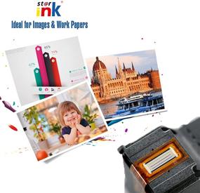 img 1 attached to 🖨️ Картриджи Starink переработанные для HP 63XL Черный - совместимы с DeskJet 1112, 2132, 2130, 3630, 3632, Envy 4520, 4512, 4510, OfficeJet 3830, 5200, 5222, 5255, 5258, 4650, 4652, 4655 Принтеры - 2 штуки в упаковке