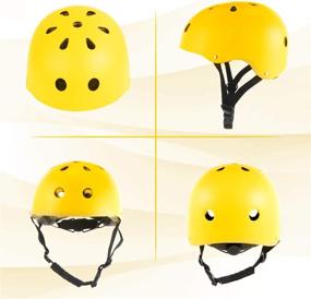 img 3 attached to 🛹 Sposuit Skateboard Helmet - Comfortable for Kids, Youth, and Adults - Adjustable Helmet for Skateboarding, Cycling, Biking, Scootering, Roller Skating, BMX, and Rollerblading