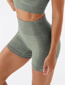 img 2 attached to 🩳 Ultimate Women's Seamless Yoga Shorts: High Waist Tummy Control, Push Up, & Compression Hot Pants for Running