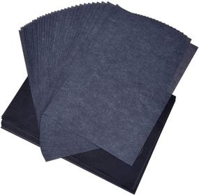 img 4 attached to Pack of 150 Tracing Carbon Papers, Graphite Carbon 📄 Copy Paper for Wood, Paper, Canvas – 9 x 13 Inch