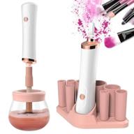 senbowe upgraded makeup brush cleaner and dryer machine - electric cosmetic brush spinner with 8 rubber collars - wash and dry brushes in seconds - deep cleaning for makeup brushes logo