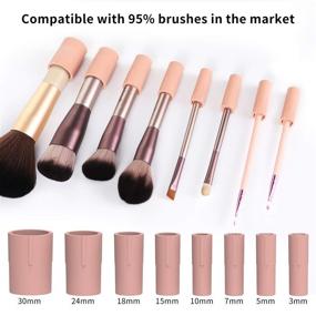 img 1 attached to Senbowe Upgraded Makeup Brush Cleaner and Dryer Machine - Electric Cosmetic Brush Spinner with 8 Rubber Collars - Wash and Dry Brushes in Seconds - Deep Cleaning for Makeup Brushes