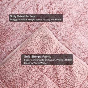 img 1 attached to ST. BRIDGE Shaggy Faux Fur Weighted Blanket for Adults, Super Soft Fuzzy Blanket Warm Cozy Plush Fluffy Decorative Blanket for Couch, Bed, 20lbs, 60x80 inches, Pink