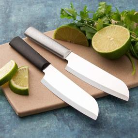 img 2 attached to Нож Cook’s Utility от Rada Cutlery: лезвие из нержавеющей стали 8-5/8 дюймов с черной ручкой из стали и смолы - найдите идеального кухонного спутника!