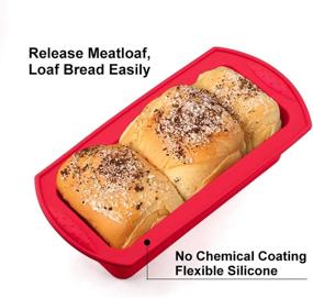 img 2 attached to Pack Silicone Bread Loaf Pans