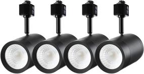 img 4 attached to 🔦 LEONLITE 17.5W Dimmable Track Light Head, Compatible with Single Circuit H Track, 1200lm, CRI90, 4000K Cool White, Pack of 4, Black - 5 Year Warranty