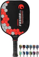 gamma sports pickleball paddles: fusion le pickleball rackets - textured fiberglass face - men's and women's pickle ball racquets - indoor and outdoor rackets: ~8 oz логотип