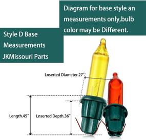 img 3 attached to 🎄 Premium 60-Piece Christmas Light Bulb Set: Replacement Wire Bulbs for Indoor/Outdoor Holiday Decorations, 2.5V