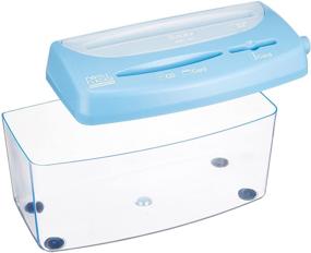 img 2 attached to 🔵 Nakabayashi Co., Ltd. Manual Shredder - 3-in-1 Paper, Card, and CD/DVD Shredder, One Piece - Letter (A4) Size, 3.3L Capacity (Blue)