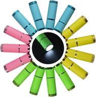 🎁 15-pack kids torch flashlights for birthday party favors - ideal return gifts for boys and girls aged 3-5, 4-8, 8-12 - perfect for prizes, stocking stuffers, school supplies logo
