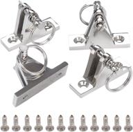 ⚓ vturboway 4 pack bimini top deck hinge with pin and ring - 316 stainless steel, includes free installation screws логотип