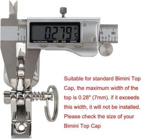 img 3 attached to ⚓ VTurboWay 4 Pack Bimini Top Deck Hinge with Pin and Ring - 316 Stainless Steel, Includes Free Installation Screws