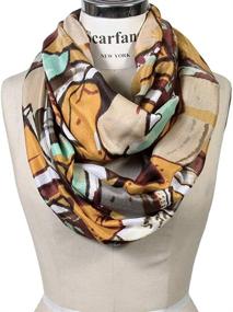 img 2 attached to 🧣 Stylish Infinity Scarf Collection: Scarfands Mixed Color Women's Accessories for Scarves & Wraps