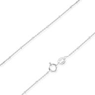 🔗 sea of ice sterling silver diamond-cut bead station rolo chain anklet for women, sizes 9", 10", and 11", made in italy logo