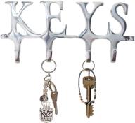 comfify key holder “keys” – premium wall mounted key holder with 4 key hooks – elegant cast aluminum design – easy installation with screws and anchors - polished finish (keys al-1507-20) logo