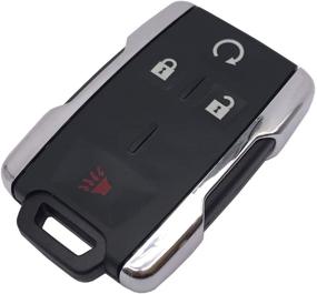 img 3 attached to 🔑 GMC Sierra Canyon & Chevy Chevrolet Silverado Colorado Key Fob Case Shell - M3N-32337100 Keyless Entry Remote Car Key Housing Casing Cover (Silver)