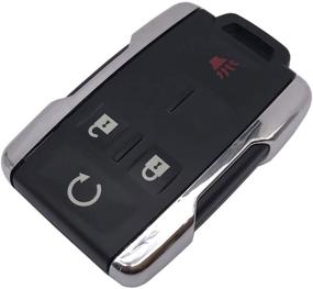 img 2 attached to 🔑 GMC Sierra Canyon & Chevy Chevrolet Silverado Colorado Key Fob Case Shell - M3N-32337100 Keyless Entry Remote Car Key Housing Casing Cover (Silver)