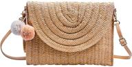 🌞 chic and stylish: freie liebe women's straw clutch purse, your perfect summer beach companion logo