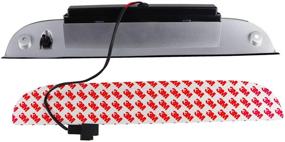 img 3 attached to 🚦 Chrome Housing Smoke Lens Rear High Mount LED 3rd Third Tail Brake Light Stop Light for Ford Escape Explorer, Mercury Mariner & Mountaineer
