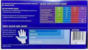 img 2 attached to Sunset XL SmoothTouch Disposable Vinyl Gloves - Powder Free - 100 Per-Box X-Large Gloves: Premium Quality for Effective Protection