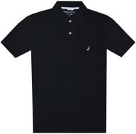 nautica pique shirt heather medium men's clothing in shirts logo