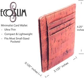 img 1 attached to 🌿 ECO SLIM Minimalist Wallet with Effective Blocking