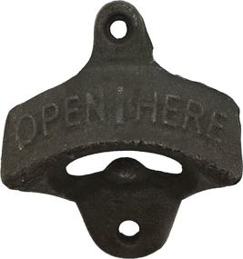 img 1 attached to 🍺 Okallo Products Cast Iron Wall Mount Bottle Opener - Rustic Man Cave Decor (2-Pack, Size 5)