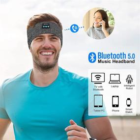 img 3 attached to 🎧 Sleep Headphones Bluetooth Headband V5.0: Ultra-Thin HD Stereo Speakers for Perfect Sleep, Beauty, Jogging, Yoga & More - Great Gift Idea!
