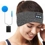 🎧 sleep headphones bluetooth headband v5.0: ultra-thin hd stereo speakers for perfect sleep, beauty, jogging, yoga & more - great gift idea! logo