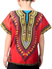 img 3 attached to KlubKool Kids Dashiki Shirt: Authentic Tribal African Clothing for Boys and Girls