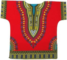 img 1 attached to KlubKool Kids Dashiki Shirt: Authentic Tribal African Clothing for Boys and Girls