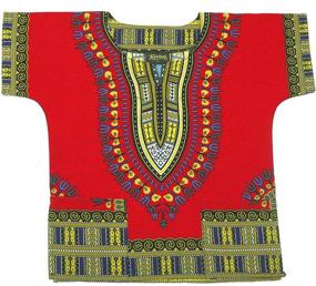 img 2 attached to KlubKool Kids Dashiki Shirt: Authentic Tribal African Clothing for Boys and Girls